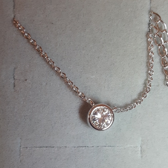 925 Silver Moissanite Necklace - Picture 7 of 13